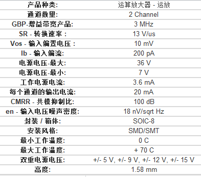 lf353dr运算放大器中文资料产品描述规格参数pdf数据手册引脚图原理图