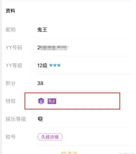 温雨彤的这位大哥,yy账号等级才12级,目前只是开通了"公爵",却已经