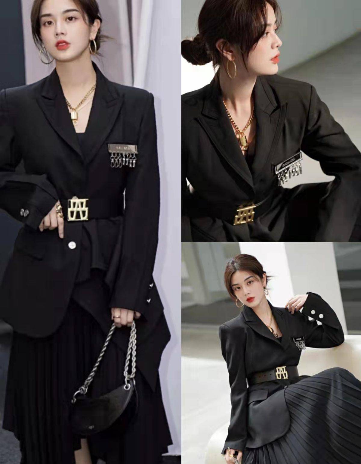 "一衣多穿"的花式搭配法,春季每天都有新穿法_黑色_整体_大气