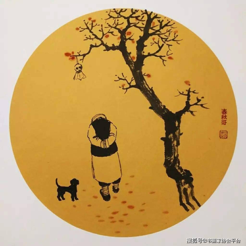 著名画家赵春秋百幅经典人物国画小品欣赏