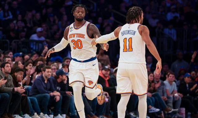 nba最便宜巨头组合诞生,超级黑马要冲冠_尼克斯兰德尔_布伦森_尼克斯