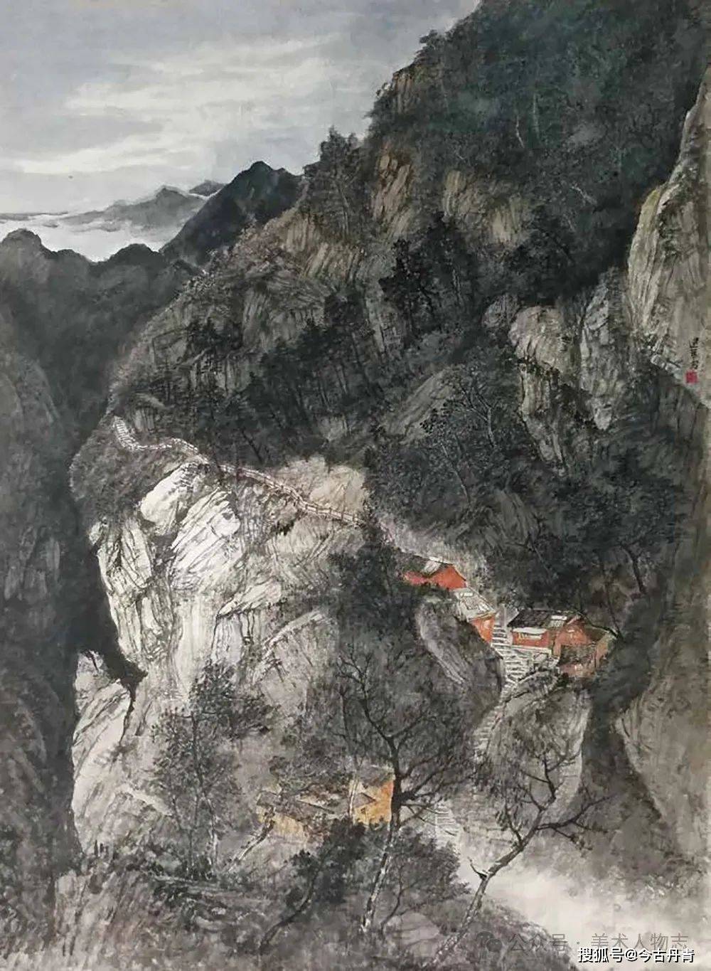 中国美术人物志——余建华·第九届艺术名家书画大拜年_cm_纸本_山水