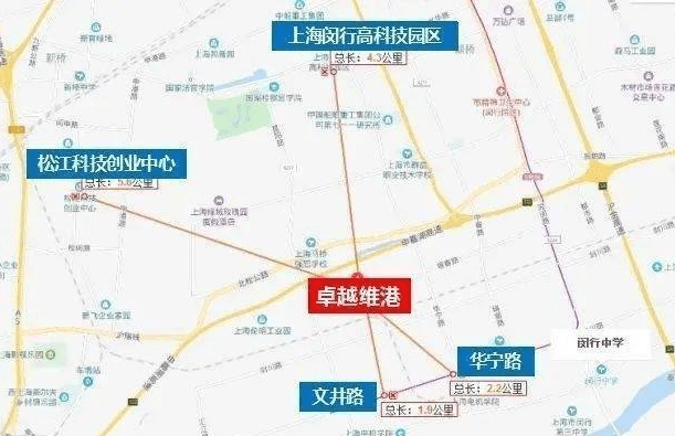 卓越维港位于上海规划的九个新城之一的闵行新城——闵行马桥,具体