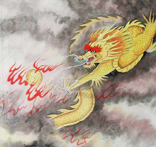 它们分别是龙,马,蛇和虎.