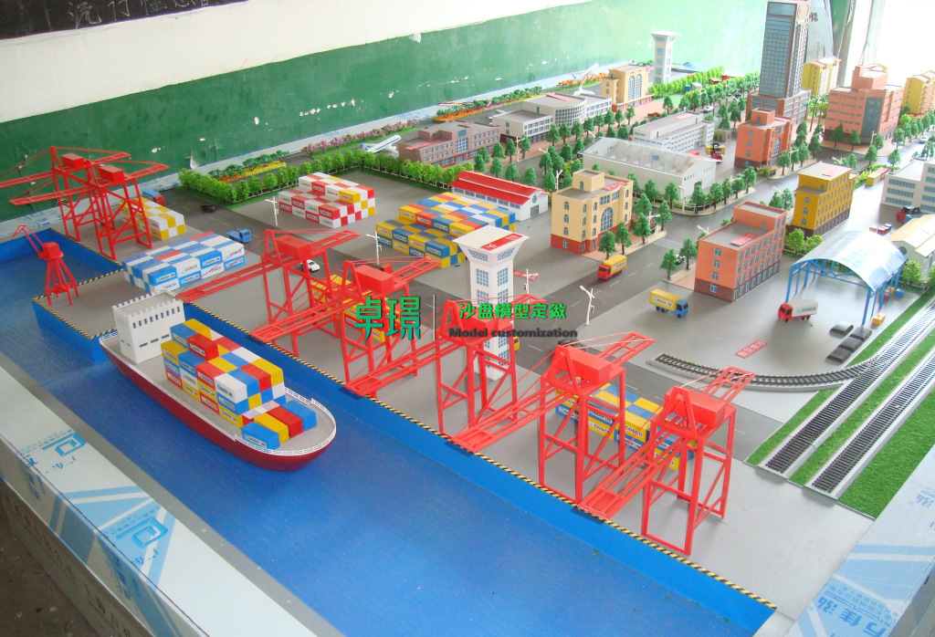 港口物流沙盘模型制作厂家,港口物流规划沙盘模型制作公司_模拟_教学