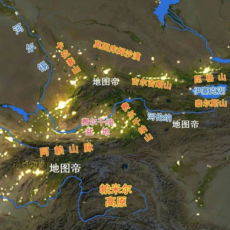 中亚三大河谷盆地,我国占了哪些?_费尔干纳_天山山脉_水量