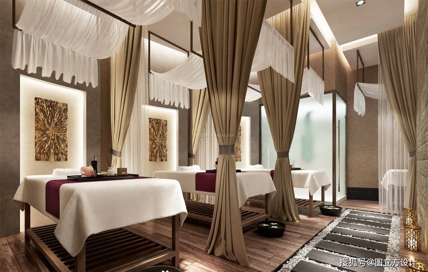 看完这些spa会所效果图,你会立刻想要亲临!_护理_身心_的花园