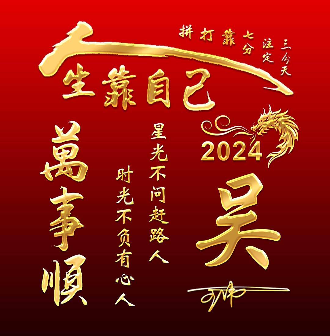 姓氏头像2024最新,新款高端大气个性签名头像,有你的名字吗