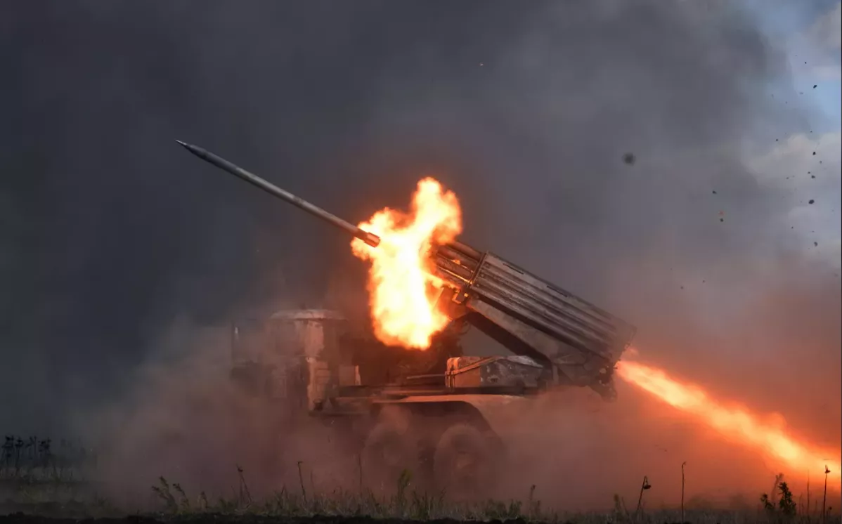 图为俄乌冲突前线2022年2月24日,俄罗斯发起对乌克兰的"特别军事行动"