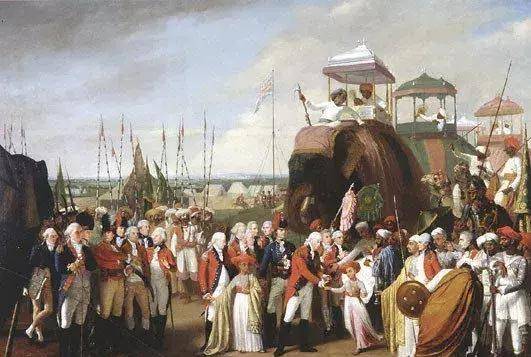 这里虽然有莫卧尔帝国,但这个国家地方割据比较严重,英国就借机招募了