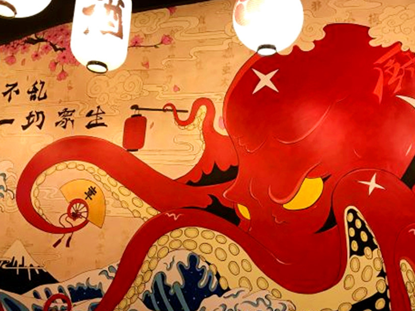 比脸还大的章鱼,难得一见的海葡萄,今天终于去这家店拔草了_寿喜锅