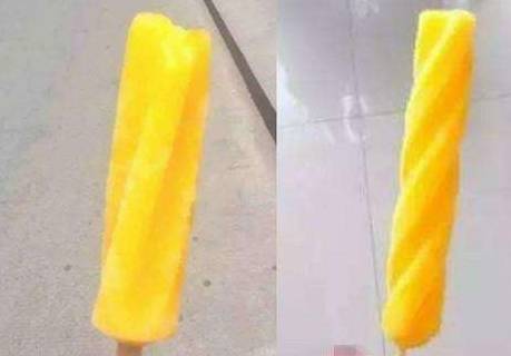 首先是菠萝冰棒,它是80,90后童年最喜欢吃的雪糕之一,尤其是爱吃菠萝