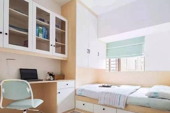 书房做成榻榻米,多功能分区成小卧室