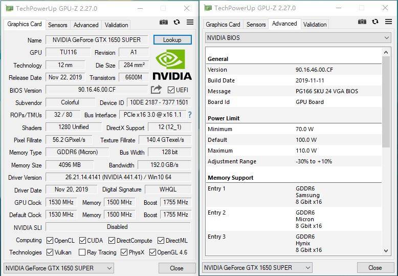 七彩虹igame gtx 1650 super评测:烤机高仅61度