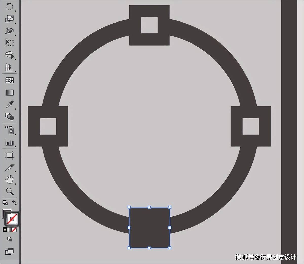 ai软件技巧,设计师专属邮票_形状_对象_px