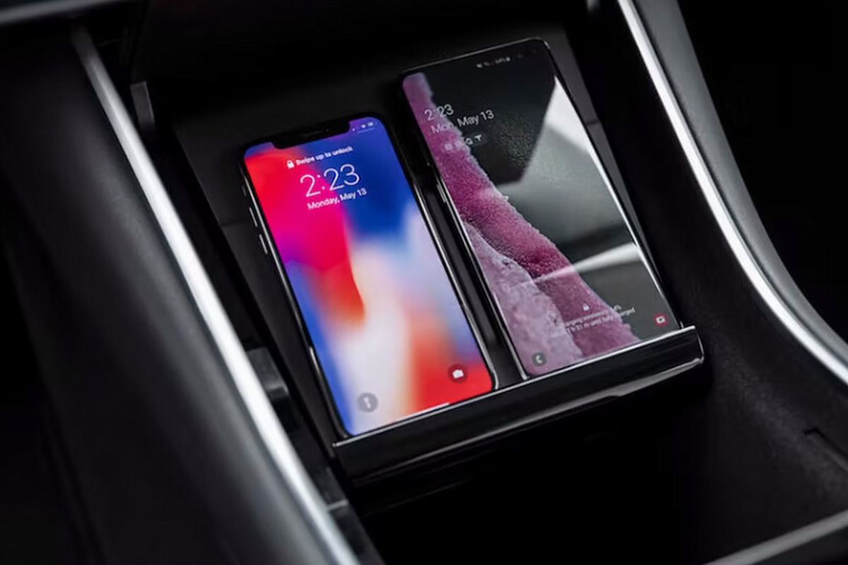 特斯拉 model 3 车载手机无线充电器tesla 特斯拉