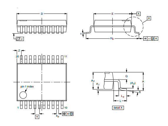74hc244d/74hc244pw中文资料pdf数据手册参数引脚图图片芯片概述特性