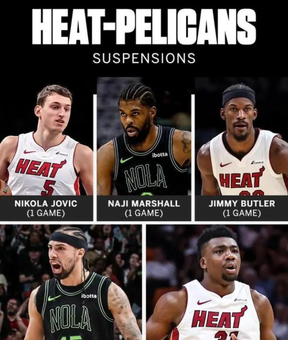 在最近热火队与鹈鹕队的比赛中,第四节开始不到一分钟,热火队球员