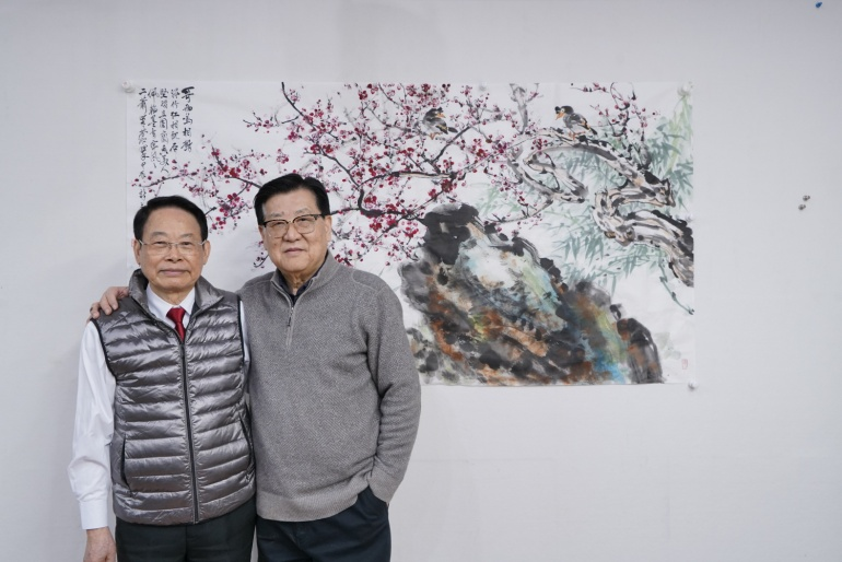 原创翰墨有宗风萧平萧晖荣中国画联展在南京隆重开幕