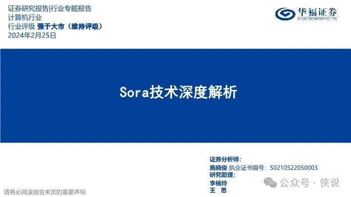 Sora技术深度解析