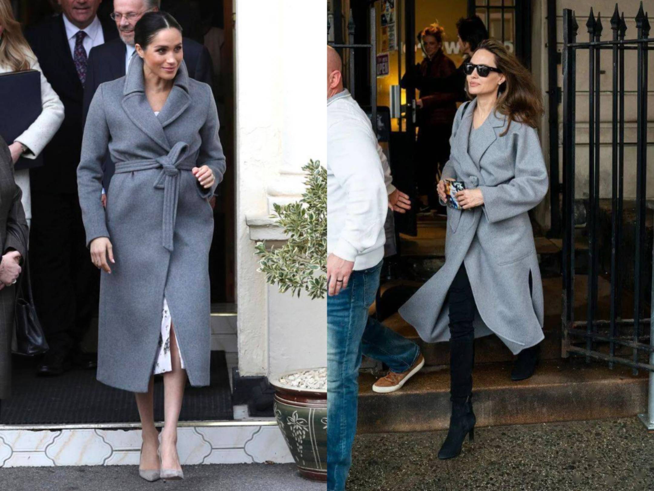 梅根确实很会打扮,身高不够,自信来凑.