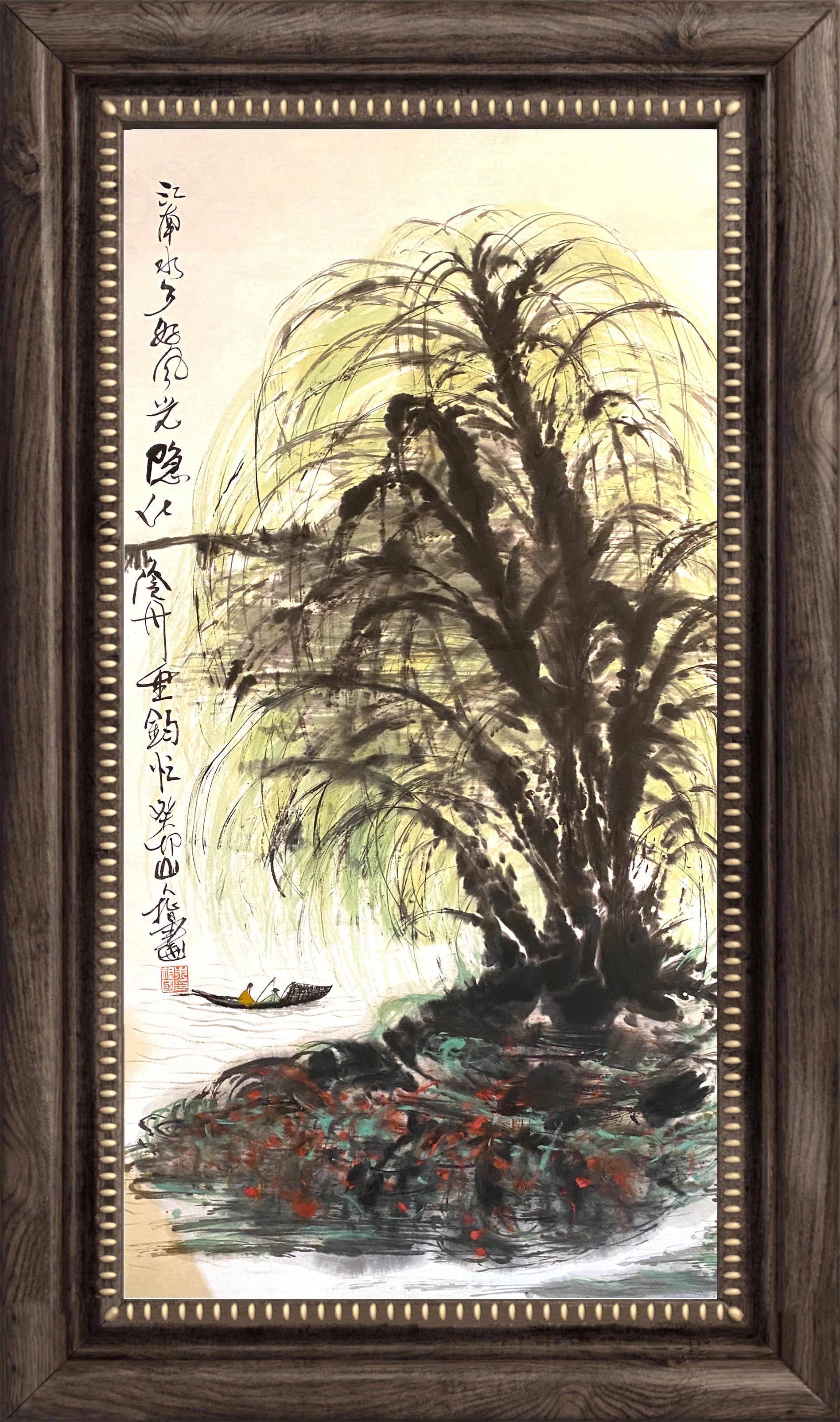 指间问心——国画大家朱祖国先生指墨艺术_作品_画面_笔墨