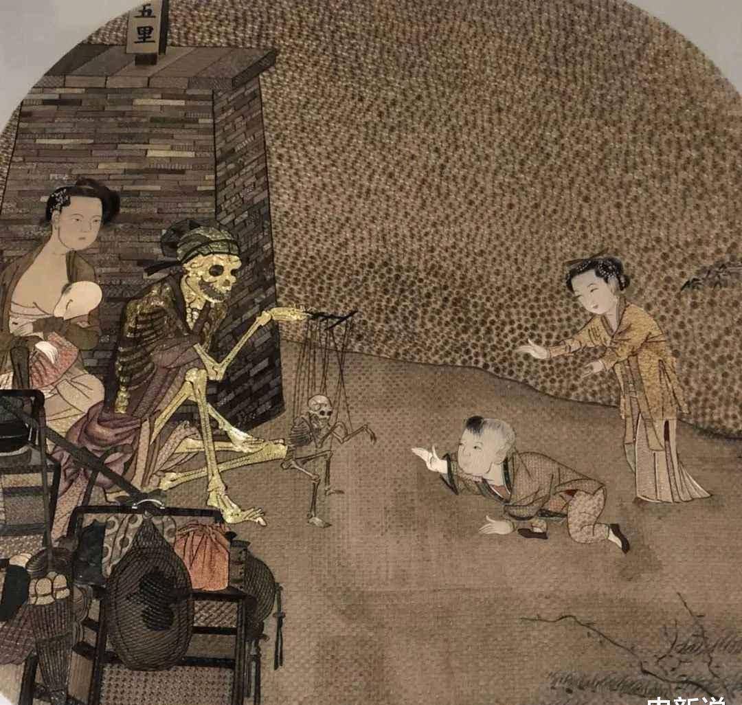 画中内容颇为诡异,至今无人能参悟其中深意_骷髅_李嵩_画作