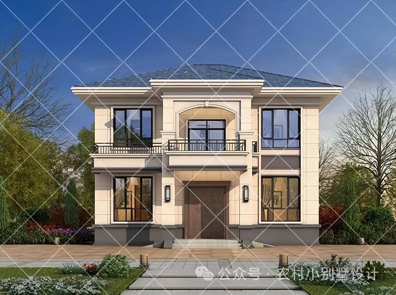 20万左右的农村2层别墅推荐24新款农村110㎡内的自建房别墅户型