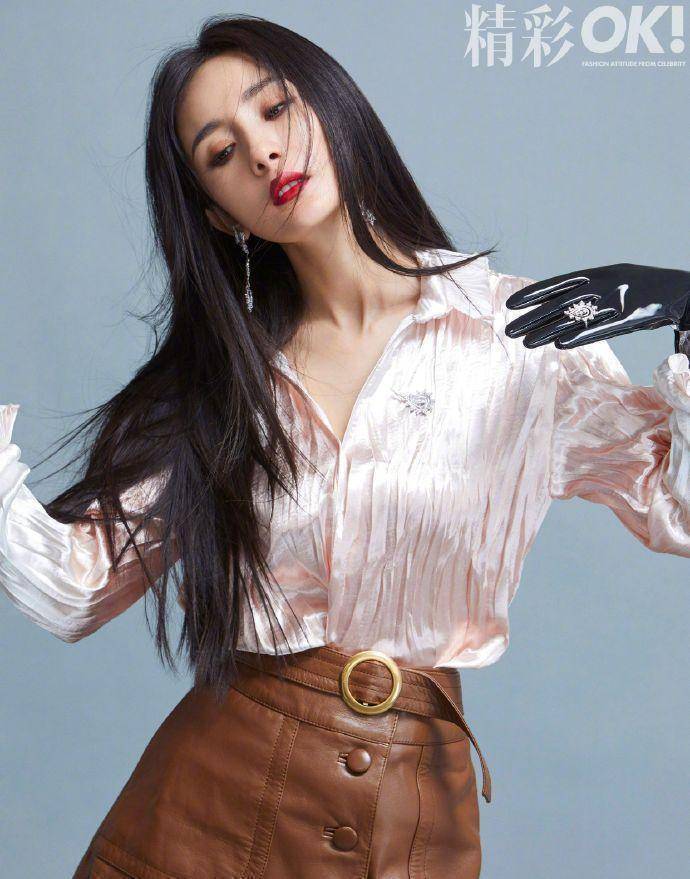 原创杨幂接受时尚杂志采访疑回应与魏大勋恋情每天都在剧组拍戏