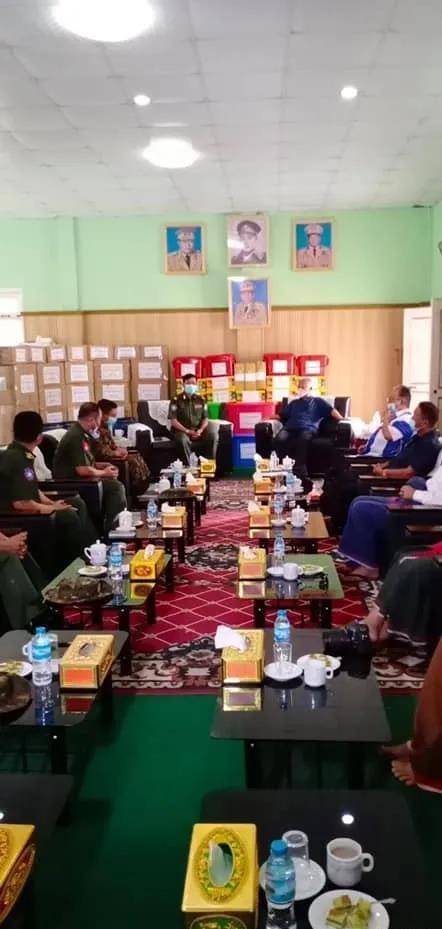 原创重磅佤邦总司令鲍有祥邀请缅甸国防军总司令到佤邦指导工作