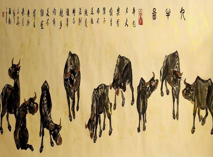 国画作品《九牛图》2019年被中国国画院列入授课教材作品;2020年受邀