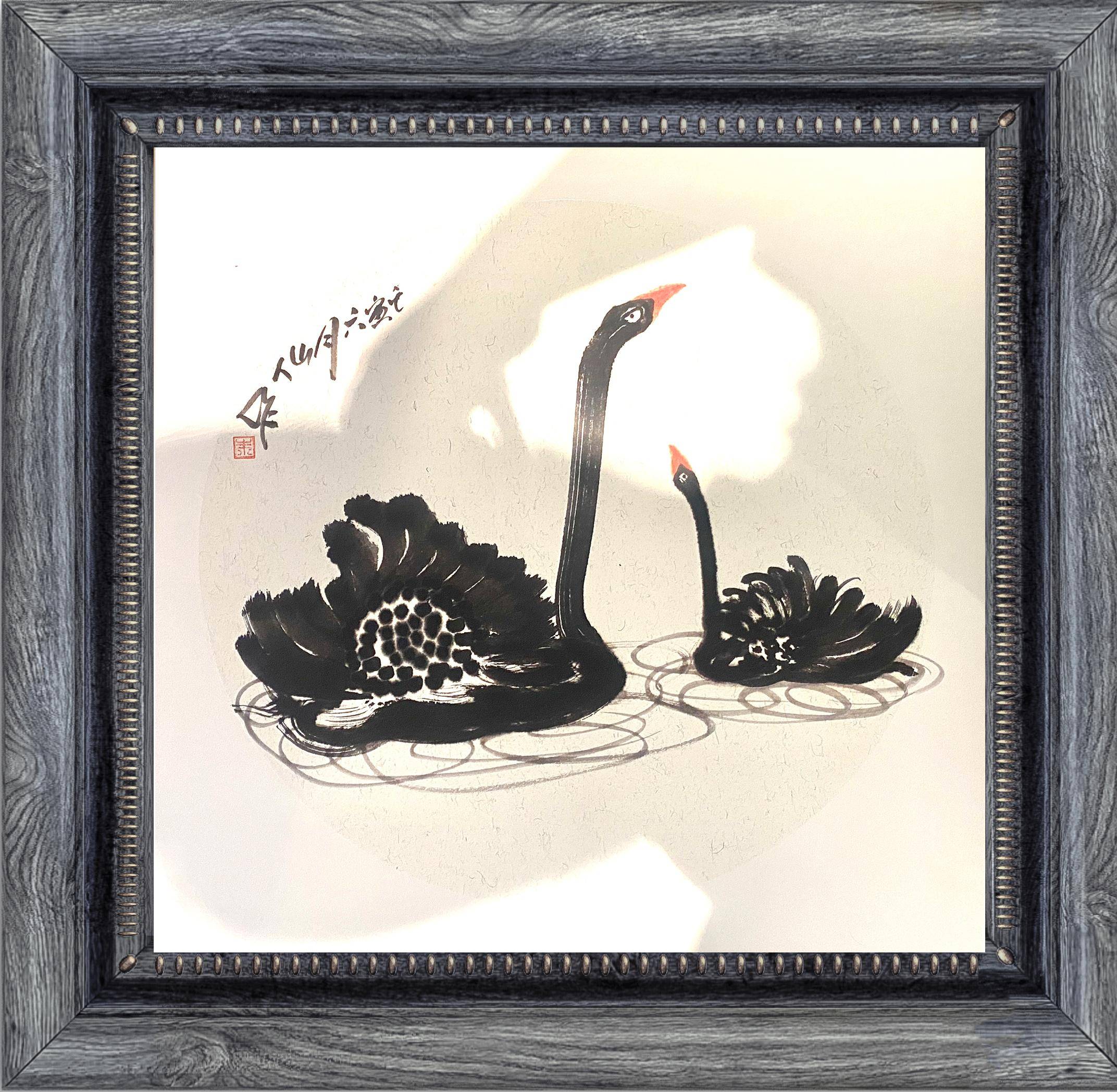 笔墨当随时代朱祖国的写意水墨花鸟画