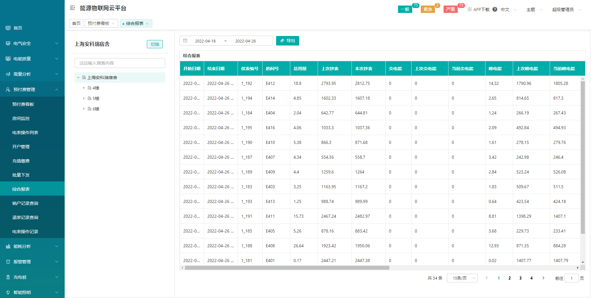 管理和設置,可以在系統中新建批量操作任務,比如設置電價,電錶控制