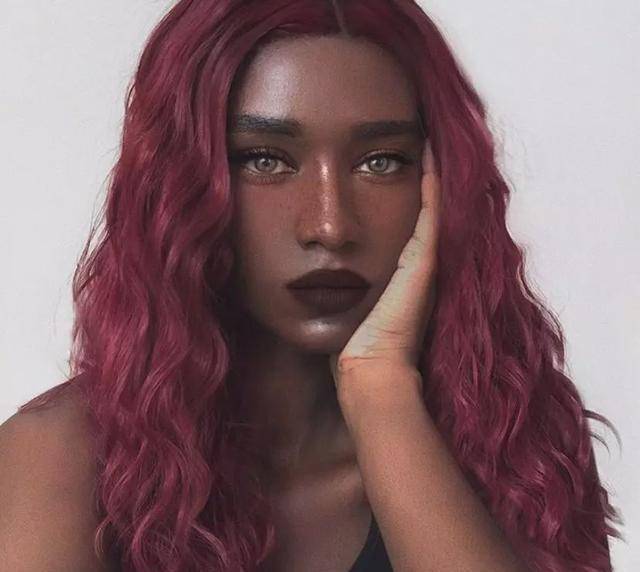 原创非洲黑人女孩lolita因太漂亮家人不敢让她独自外出