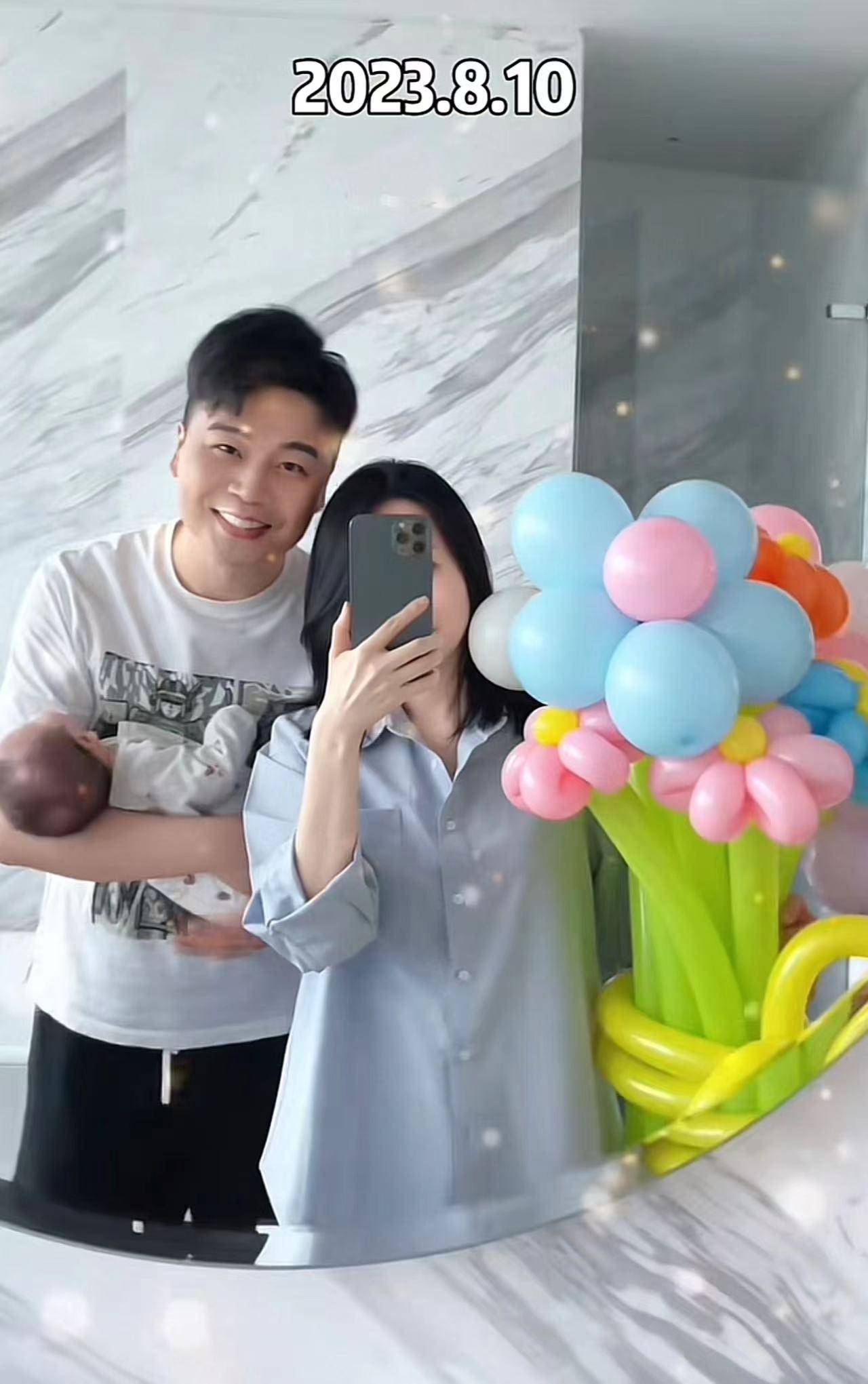 原创沈涛一家三口外出春游神秘太太高清正脸罕曝光小板栗虎头虎脑