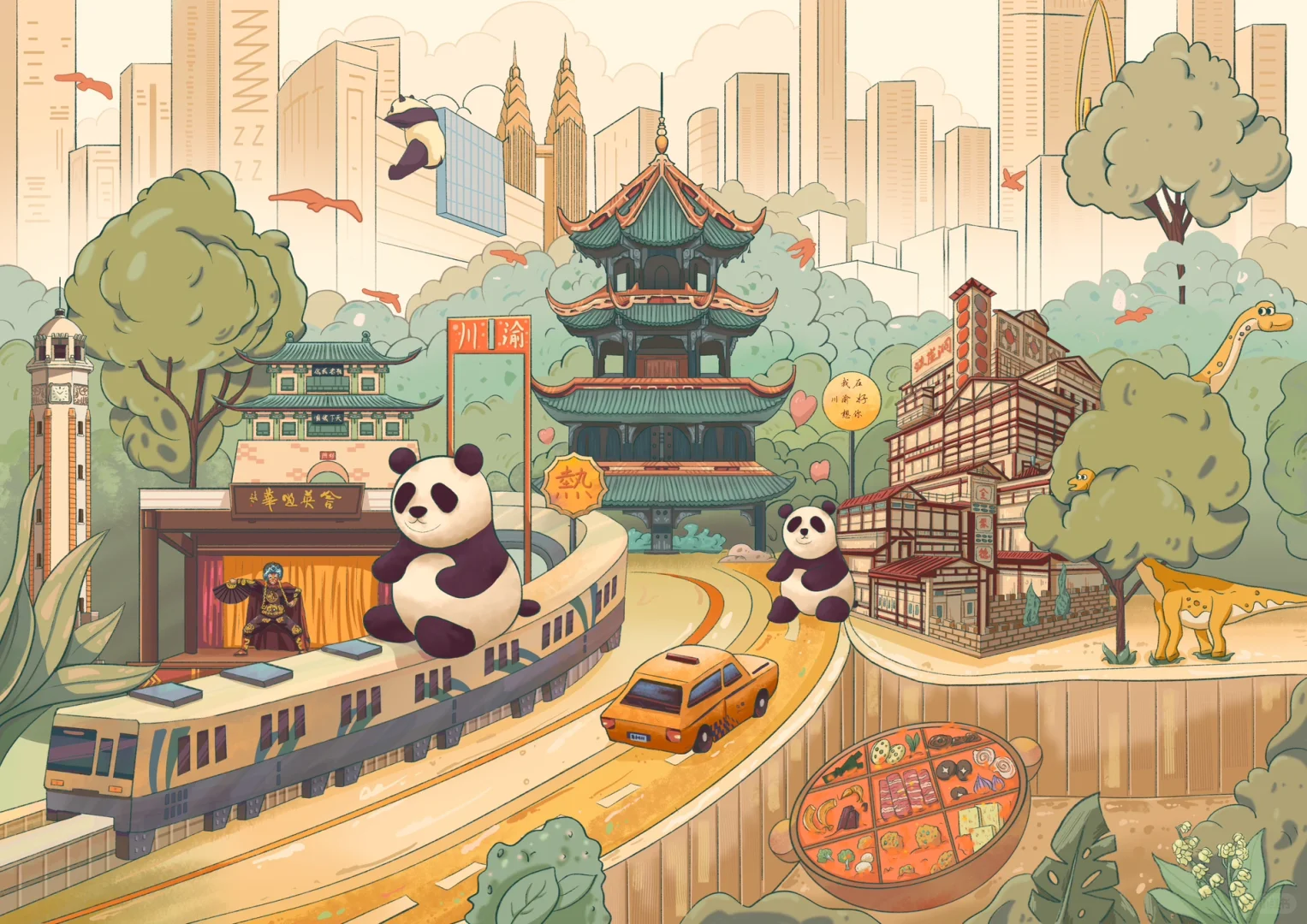 秀秀是一位热情且专业负责的导游,她对川渝地区的历史文化,风土人情