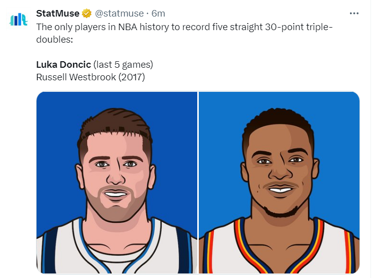 原创刷7纪录1点历史第一东契奇被赞mvp太无解官推连发祝贺美记高赞