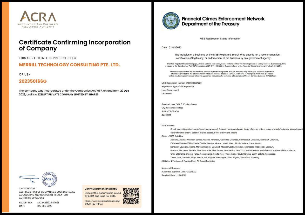 当前获得美国sec监管备案牌照和msb金融牌照,sec(us securities and