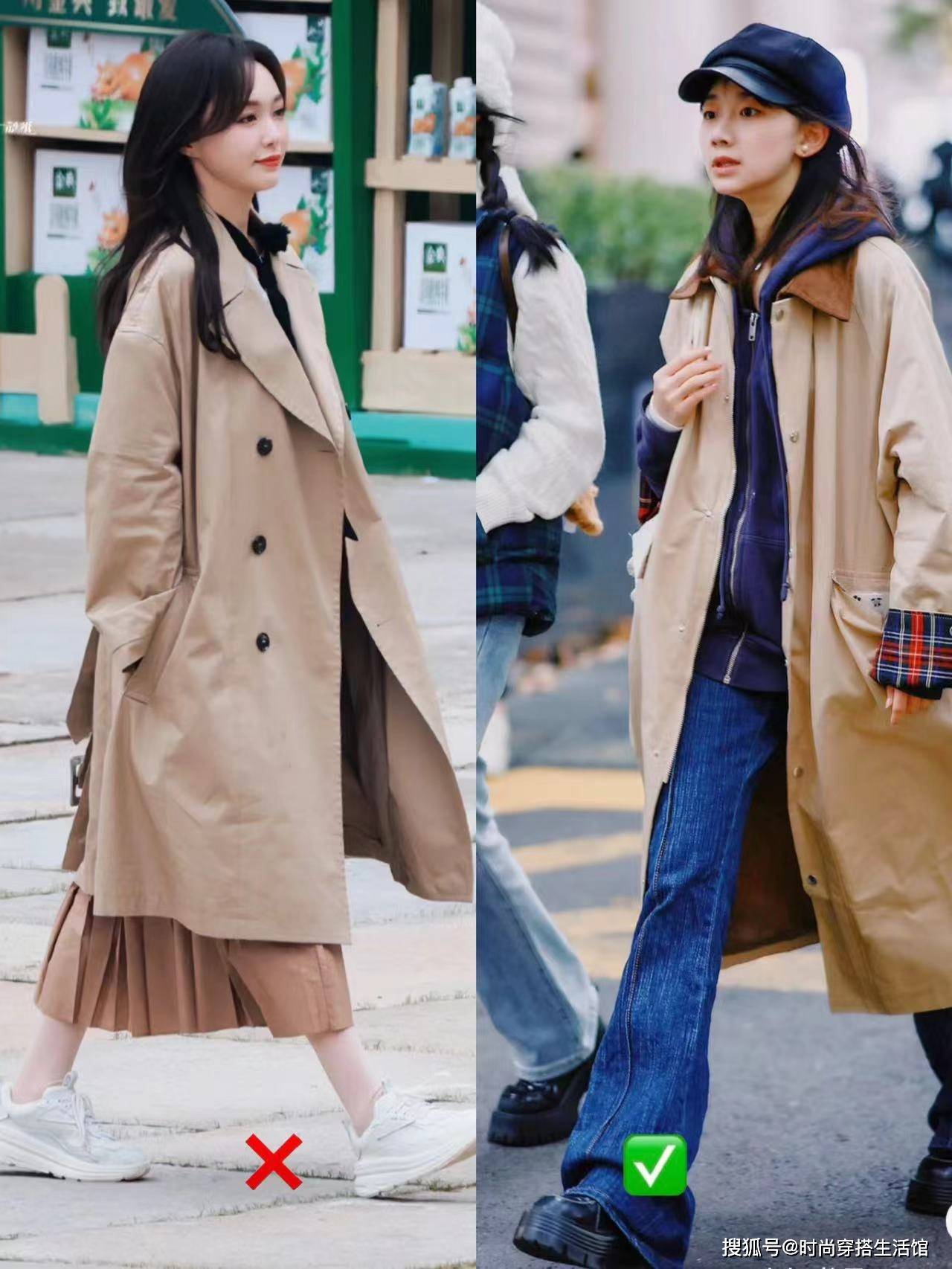 原创再强调一次春天穿风衣就别搭运动鞋了瞧上海人这样穿有多美