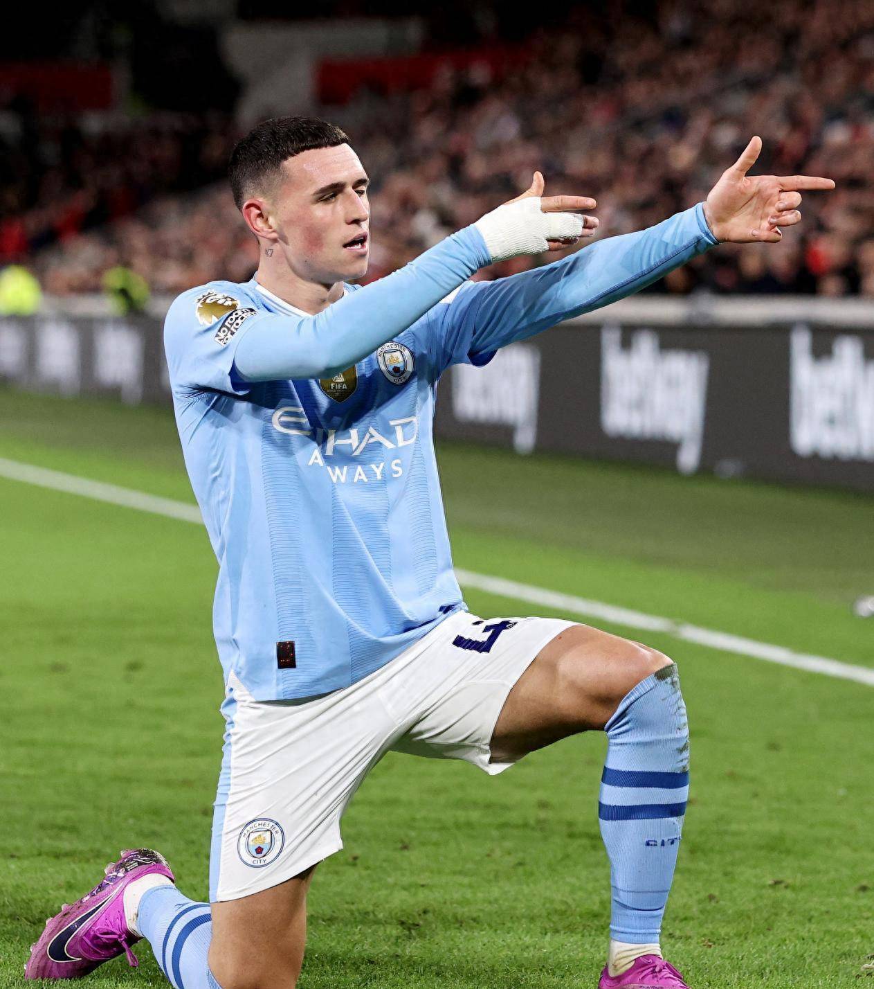 1亿欧,曼城太子状态极佳,红蓝大战关键先生_福登_本赛季_英超