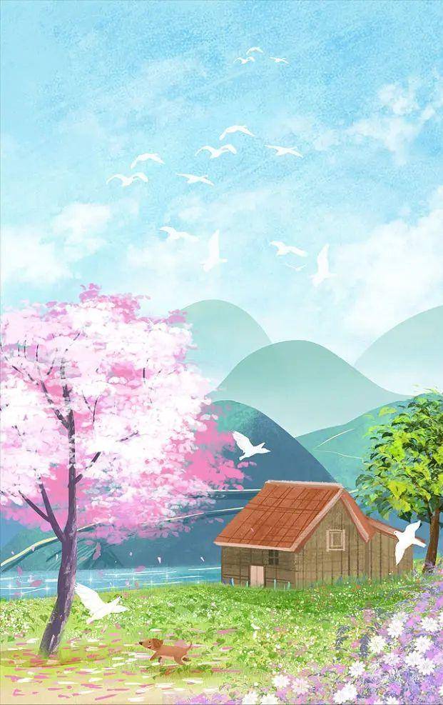 原创长相思里的唯美春天海棠丝杨柳丝小别风丝雨也丝