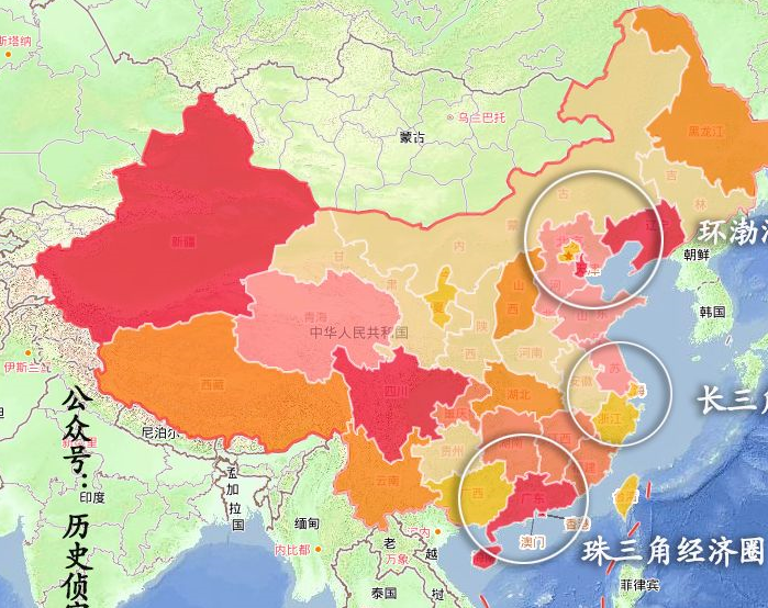 中国三大半岛地图图片