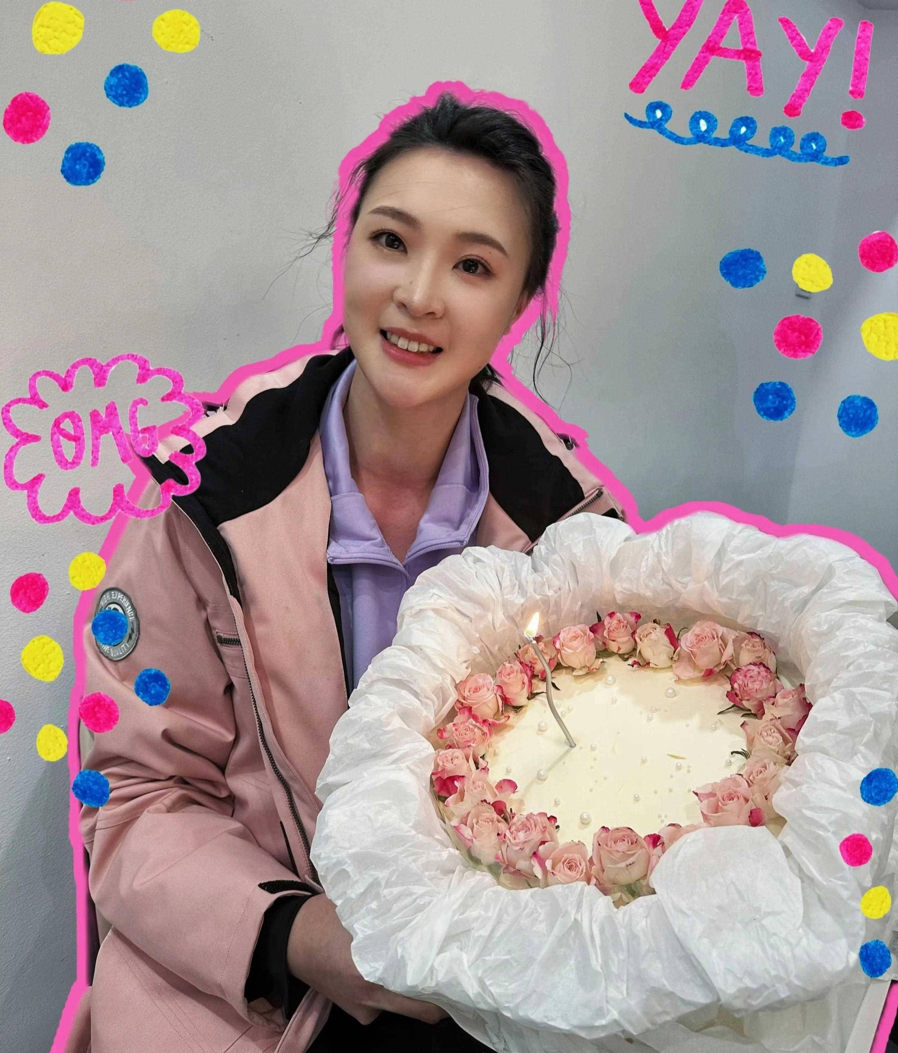 惠若琪庆生照曝光,尖下巴像网红脸,33岁家庭生赢家_生活_排球_人生