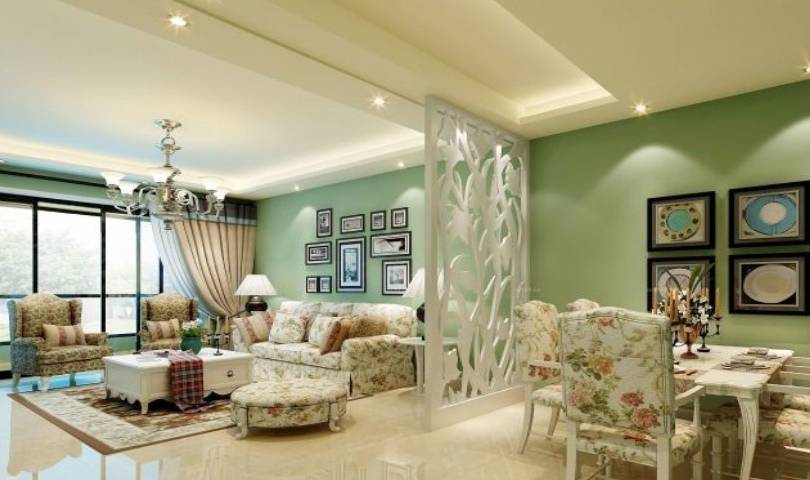 小户型装修技巧1,房屋没有悬挂或采用非常简单的天花板.