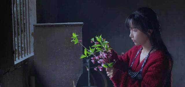 原创李子柒新作太诗意穿红色斗篷骑马梦回东宫鲜花做点心超棒
