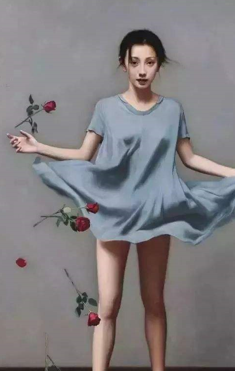原创国画大师与冷军pk画美女一个婀娜多姿一个栩栩若生谁更美