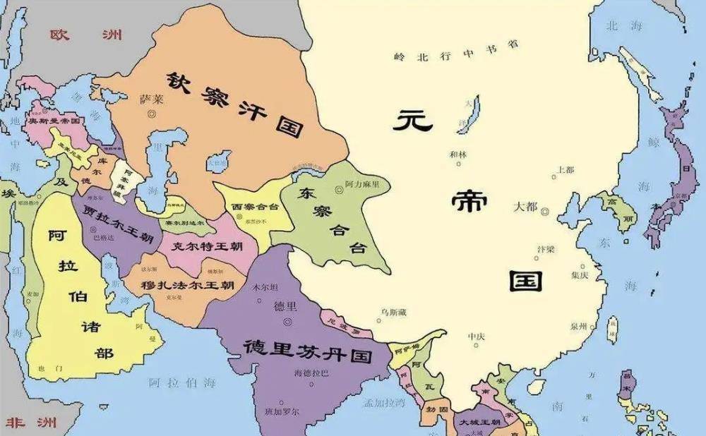 原创蒙古4大汗国之一的钦察汗国为何总是欺负伊尔汗国察合台汗国