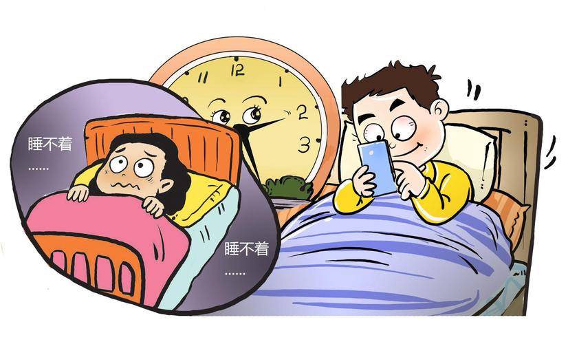 严重缺睡眠的卡通图片图片