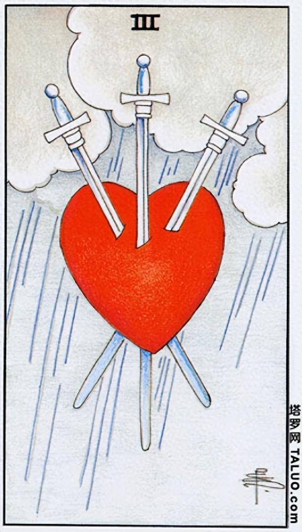 塔罗牌宝剑3,4,5,的解读和意象_伤害_生命_问题
