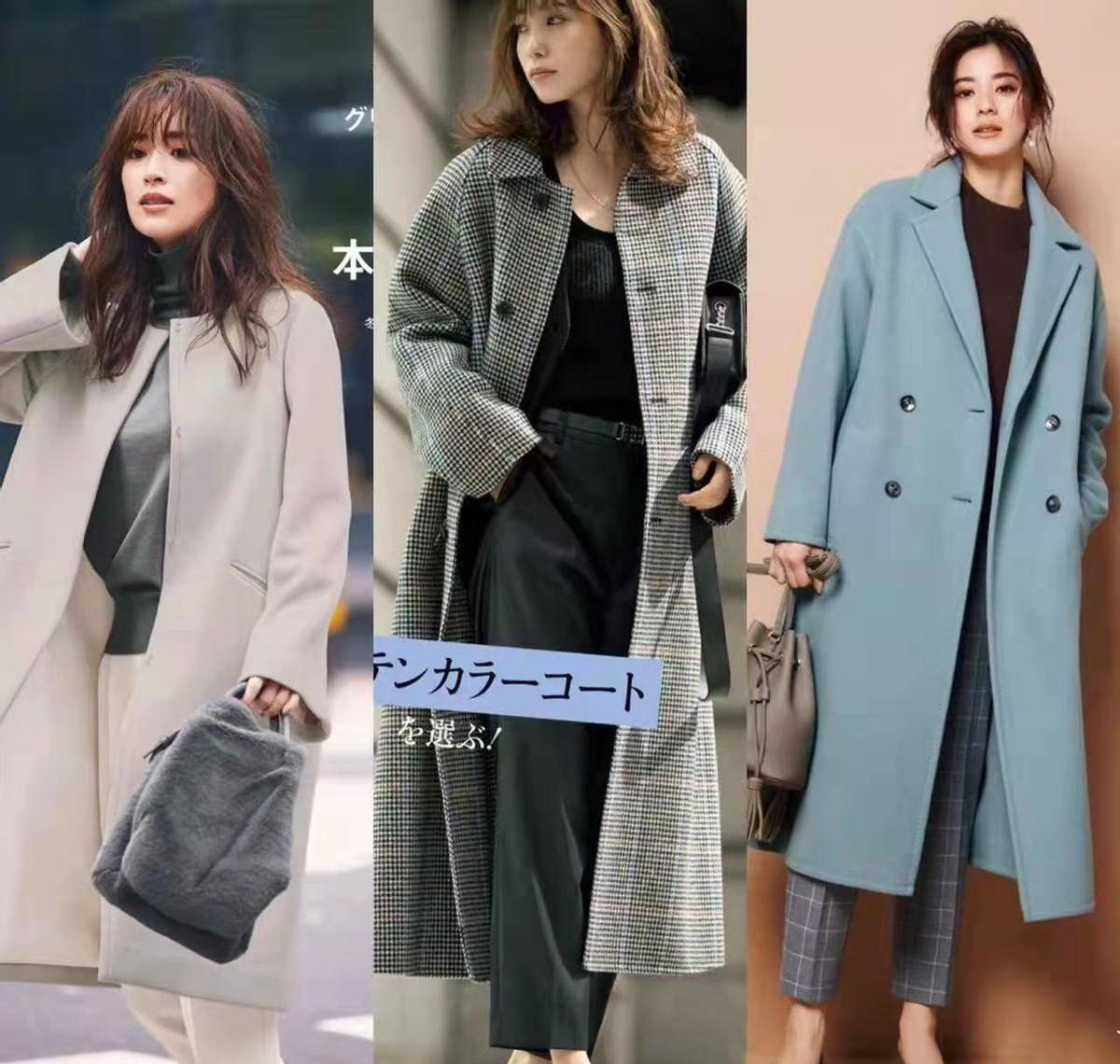 原创年过40岁的女人穿大衣要干净高级借鉴日系风穿搭简约又时尚